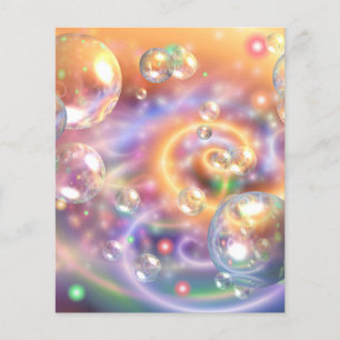 BUBBLES DIGITAL ART ACHTERGROND WALLPAPER SJABLONE FLYER