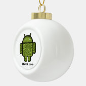 Bubbles Doodle Character voor de Android™-robot Keramische Bal Ornament (Rechts)