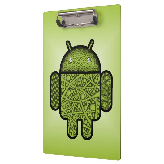 Bubbles Doodle Character voor de Android™-robot Klembord (Links)
