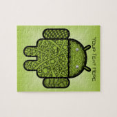 Bubbles Doodle Character voor de Android™-robot Legpuzzel (Horizontaal)