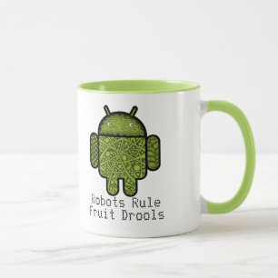 Bubbles Doodle Character voor de Android™-robot Mok
