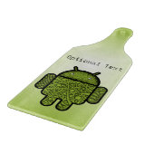 Bubbles Doodle Character voor de Android™-robot Snijplank (Hoek)