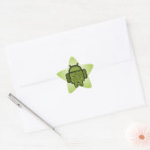 Bubbles Doodle Character voor de Android™-robot Ster Sticker (Envelop)