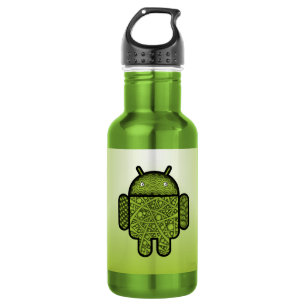 Bubbles Doodle Character voor de Android™-robot Waterfles