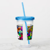 Bubbles door Kenneth Yoncich Acryl Drinkbeker (Links)