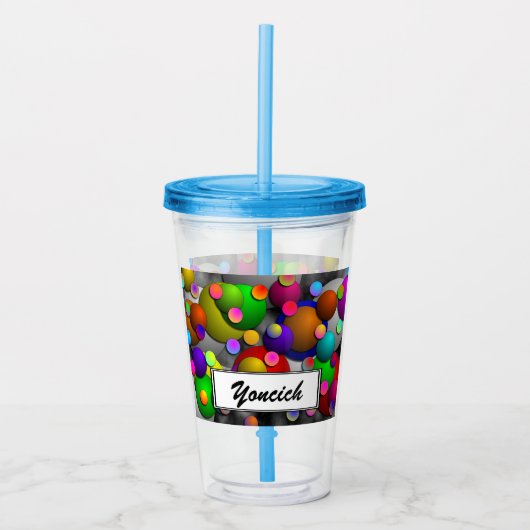Bubbles door Kenneth Yoncich Acryl Drinkbeker (Voorkant)