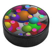 Bubbles door Kenneth Yoncich Hockey Puck (3/4)