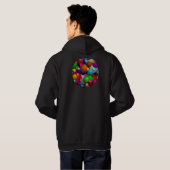 Bubbles door Kenneth Yoncich Hoodie (Achterkant volledig)