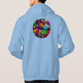 Bubbles door Kenneth Yoncich Hoodie (Achterkant)
