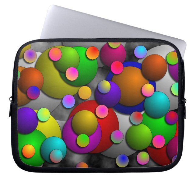 Bubbles door Kenneth Yoncich Laptop Sleeve (Voorkant)