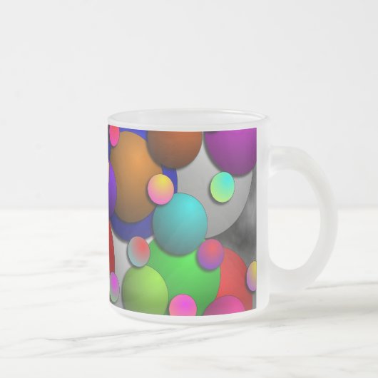 Bubbles door Kenneth Yoncich Matglas Koffiemok (Rechts)