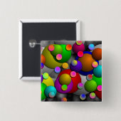 Bubbles door Kenneth Yoncich Vierkante Button 5,1 Cm (Voorkant /achterkant)