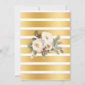 Bubbles & Drinks Bridal Shower Winter Floral Kaart (Achterkant)