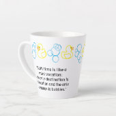 Bubbles & Eenden Badtijd Gepersonaliseerde Latte M Mok (Linkerhoek)