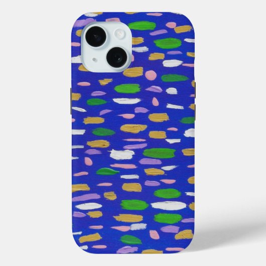 Bubbles en Blues Case-Mate iPhone Case (Achterkant)