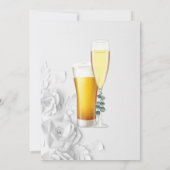 Bubbles en breikoppels — Shower Invitation Kaart (Achterkant)