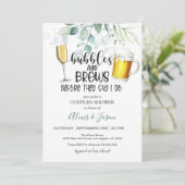 Bubbles en Breudekoppels — Uitnodiging (Staand voorkant)