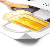 Bubbles en Brews Couples champagne bierkauzen Poster (Hoek)