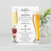 Bubbles en brouwerijen voor ik paren douche kaart (Staand voorkant)