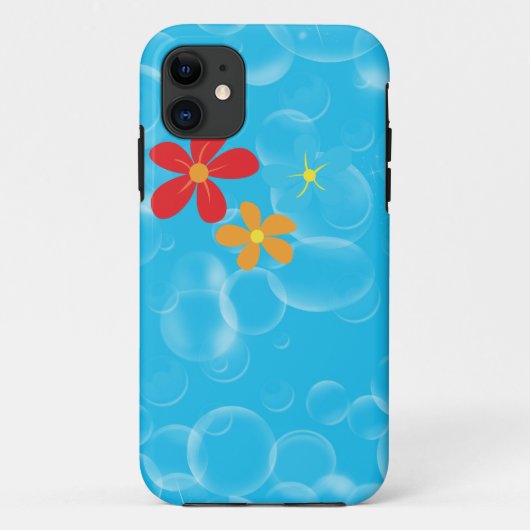 Bubbles en Daisies Case-Mate iPhone Case (Achterkant)