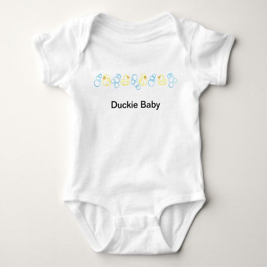 Bubbles en eenden Baby T-shirt (Voorkant)