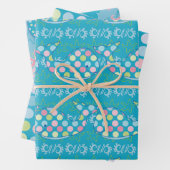 Bubbles en vriendinnetjes die papier van Karla pak Inpakpapier Vel (In situ)