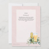 Bubbles en Vrijgezellenfeest-koppels Kaart (Achterkant)