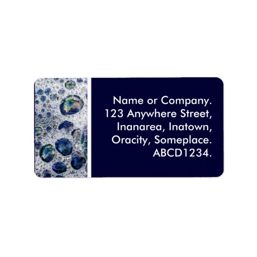 Bubbles Etiket (Voorkant)