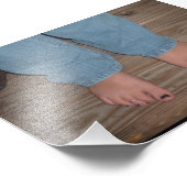 Bubbles Feet foto's afdrukken Foto Afdruk (Hoek)