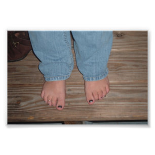 Bubbles Feet foto's afdrukken Foto Afdruk