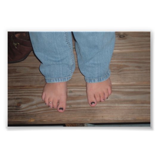 Bubbles Feet foto's afdrukken Foto Afdruk (Voorkant)