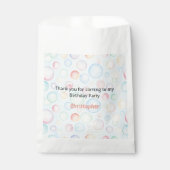 Bubbles & Fins Children's Birthday Bedankzakje (Voorkant)