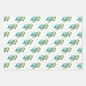 Bubbles & Fins Children's Birthday Inpakpapier Vel (Voorkant 3)