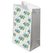 Bubbles & Fins Kinderverjaardag Schildpad Klein Cadeauzakje (Achterkant Gekanteld)