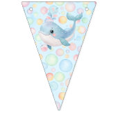 Bubbles & Fins Kinderverjaardag Vlaggetjes (Eerste vlag)