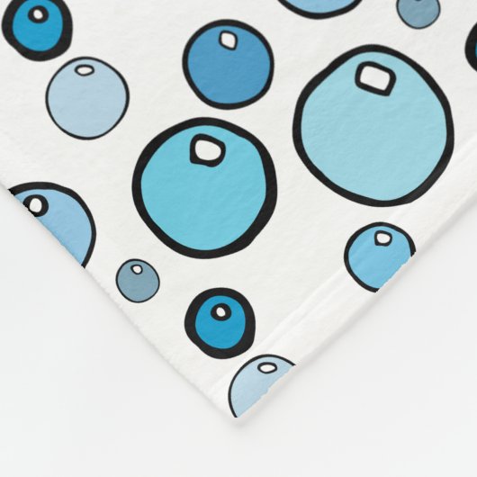 Bubbles Fleece Deken (Hoek)
