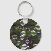 Bubbles gedurende sleutelhanger dagmonogram (Voorkant)