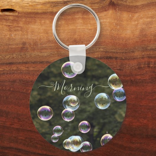 Bubbles gedurende sleutelhanger dagmonogram (Voorkant)