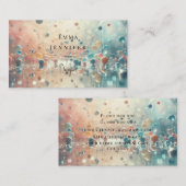 Bubbles glitter achtergrond visitekaartje (Voorkant / Achterkant)