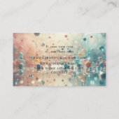 Bubbles glitter achtergrond visitekaartje (Achterkant)