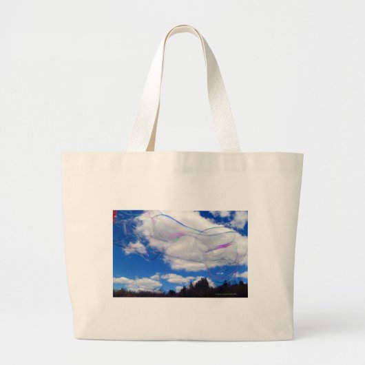 Bubbles Grote Canvas tas (Voorkant)
