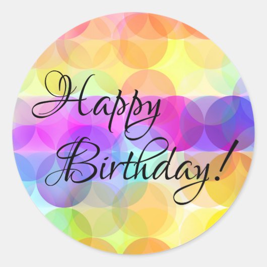 Bubbles - Happy Birthday Stickers (Voorkant)