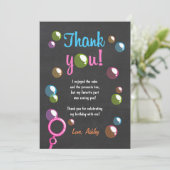 Bubbles Hartelijk dank voor de Birthday Party Girl Kaart (Staand voorkant)