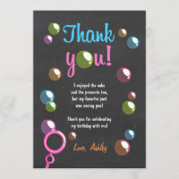 Bubbles Hartelijk dank voor de Birthday Party Girl