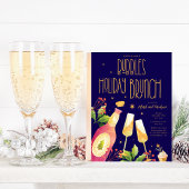 Bubbles Holiday Brunch Party Invitation Sjabloon Kaart
