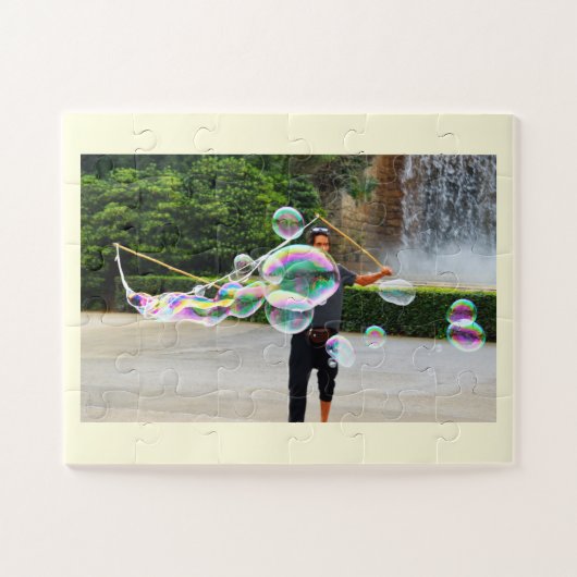Bubbles in Barcelona Legpuzzel (Horizontaal)