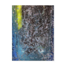 Bubbles in glas briefkaart