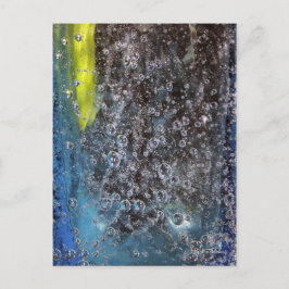 Bubbles in glas briefkaart