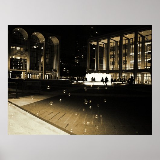 Bubbles in Lincoln Center, Alle grootten Poster (Voorkant)