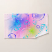 BUBBLES - kleurrijk Abstract Afbeelding van fracta Bad Handdoek (Handdoek)